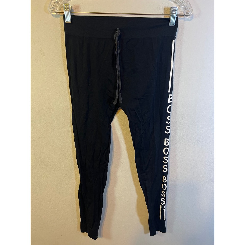OPPA! Womens Leggings BOSS Side Graphic Black‎ L/XL
